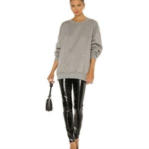 Rag & Bone Nina Vinyl Skinny Pants Black Faux Shiny Leather Sz S High Rise Edgy